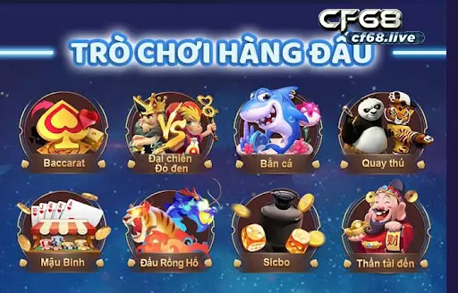 Cf68 có nhiều game giải trí thú vị