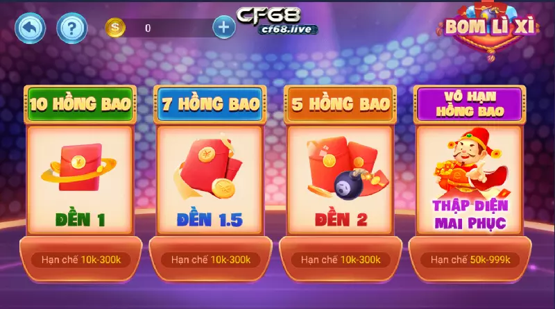 trang chủ game bom lì xì cf68 club