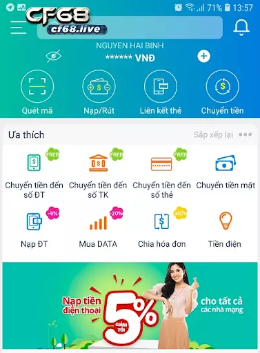 Quét mã QR thẻ cào Viettel nhanh chóng qua ứng dụng Viettel Pay