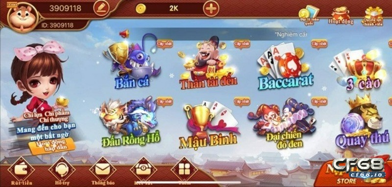 Vì sao nên chơi game bài trực tuyến tại Cf68?