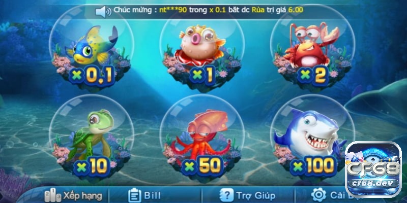 Tham gia choi gameban ca tại cổng game CF68