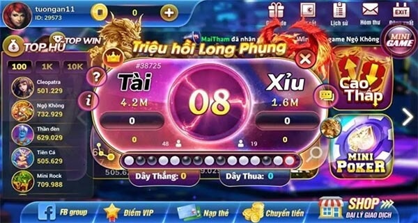 Game bài đổi thưởng online rút tiền uy tín 100% hiện nay