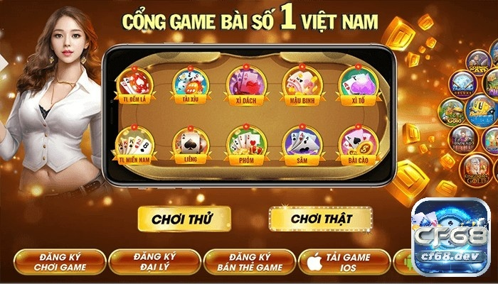 Game đánh bài uy tín nhất hiện nay CF68 – Chơi sẽ Win