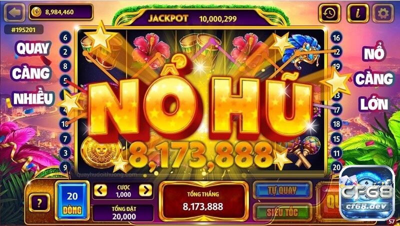 Nổ hũ luôn là thể loại trò chơi game đổi thưởng được yêu thích