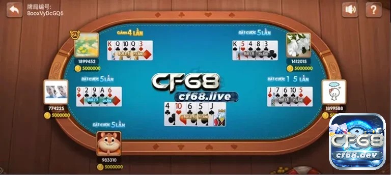 Poker Bull là game đánh bài trực tiếp hấp dẫn phổ biến