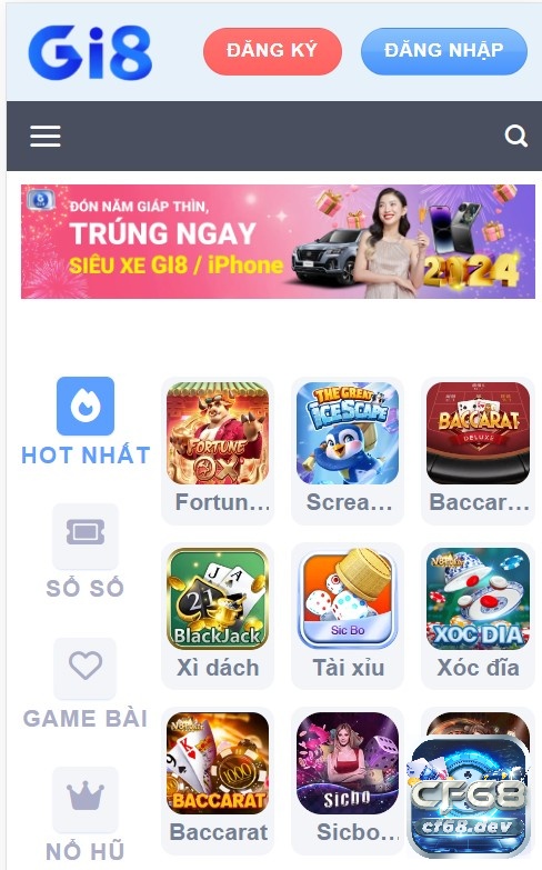 Gi8.games nổi tiếng trong làng tài xỉu trực tuyến