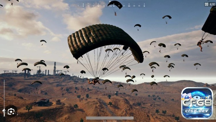 Khởi đầu Game PUBG PC với việc nhảy dù tìm kiếm điểm tập kích