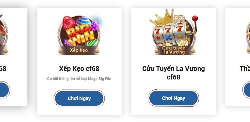 Top Game nổ hũ tại CF68 – Nhà cái trực tuyến hàng đầu