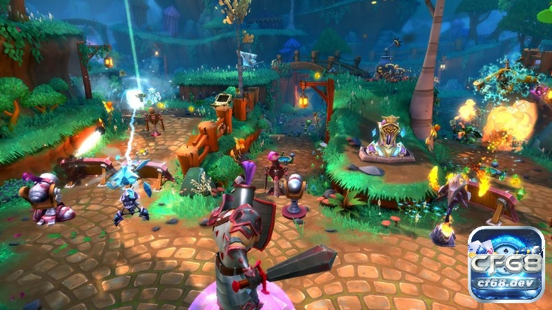 Đồ họa và âm thanh trong Dungeon Defenders 2 mang đến một thế giới đầy sắc màu và cuốn hút.