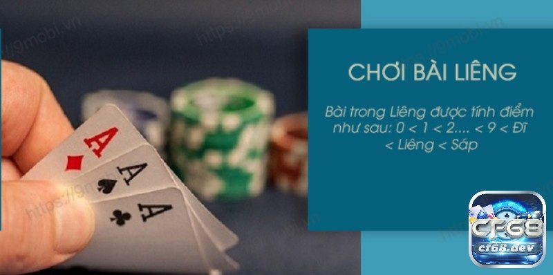 Luật chơi bài liêng có quy định thứ tự trong bài liêng như thế nào?