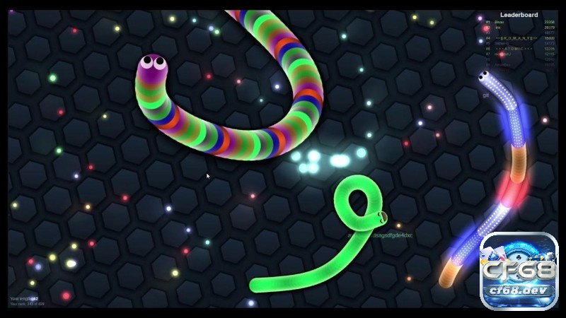 Trò chơi Slither.io không có cốt truyện cụ thể, tạo nên một trải nghiệm giải trí đơn giản nhưng gây nghiện