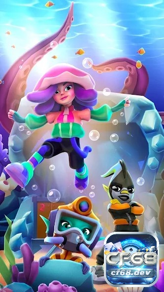 Các nhân vật trong game Subway Surfers cá tính và trẻ trung