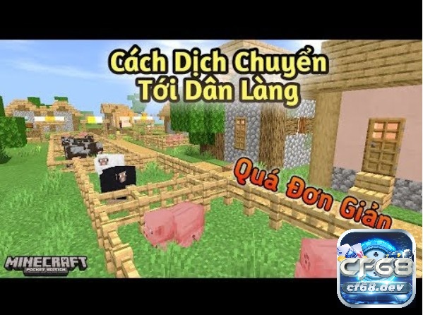 Lệnh tìm làng trong minecraft trên thiết bị chơi game cầm tay