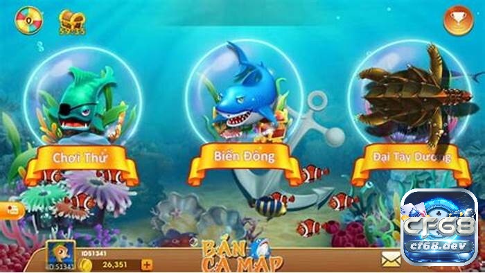 Bắn cá mập - tựa game lý tưởng cho những ai muốn chinh phục các loài cá khổng lồ và nhận thưởng lớn.