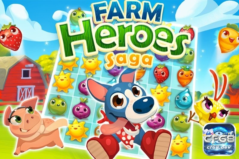 Game nông trại online mobile - Game nông trại Farm Heroes Saga